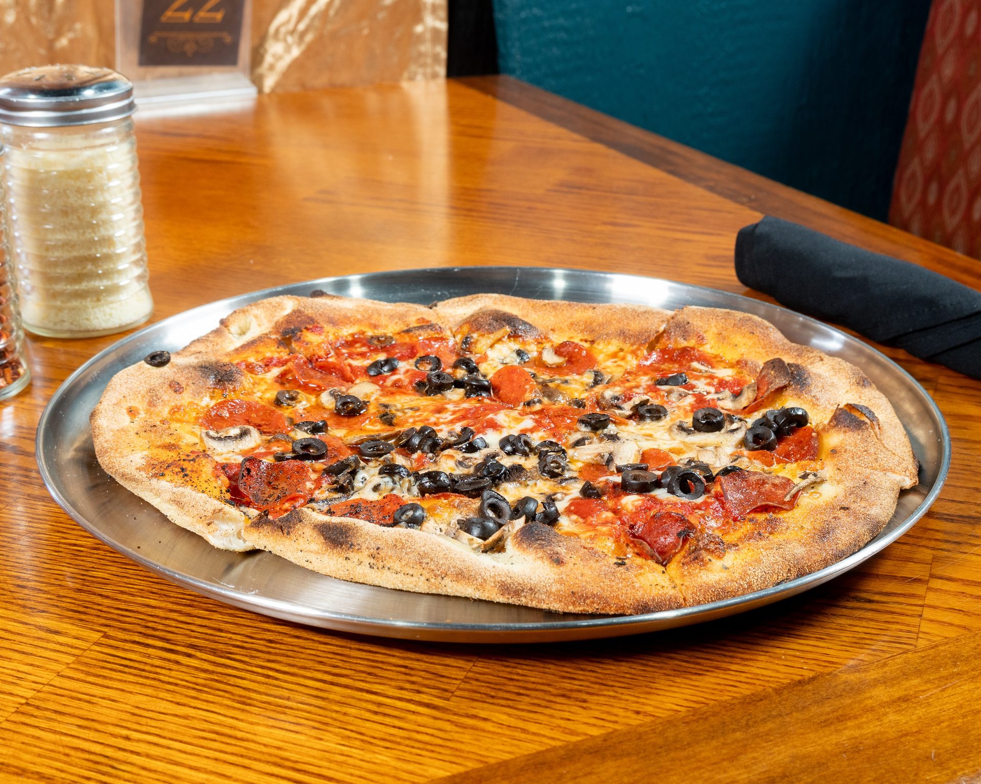 Wood-fired pizza and Italian favorites